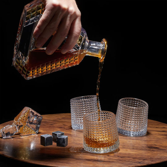 Relaxdays Set Pahare Whiskey Din Sticlă 150ml 9 Bucăți