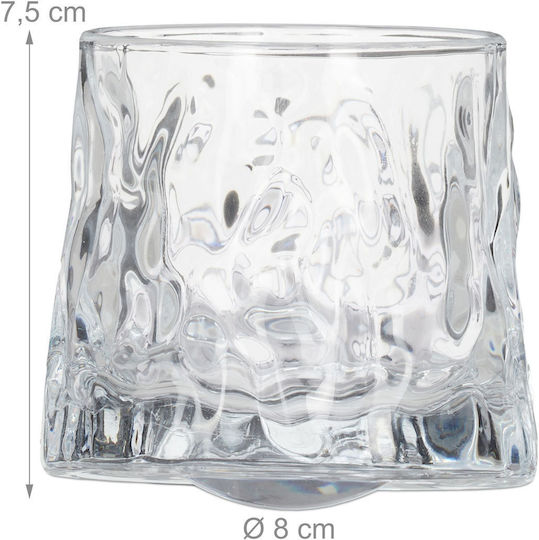 Relaxdays Set Pahare Whiskey Din Sticlă 150ml 9 Bucăți