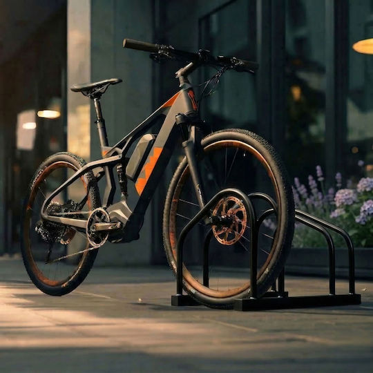 Relaxdays Bară De Parcare Pentru Biciclete Cu 2 Compartimente