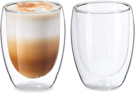 Relaxdays Ποτήρι Καφέ/Freddo από Γυαλί 350ml