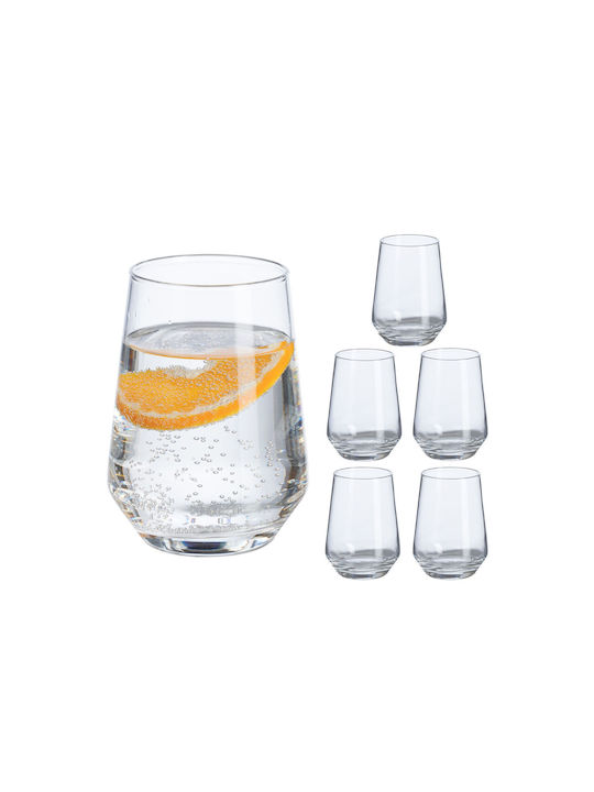 Relaxdays Set Pahare Din Sticlă 390ml 6 Bucăți