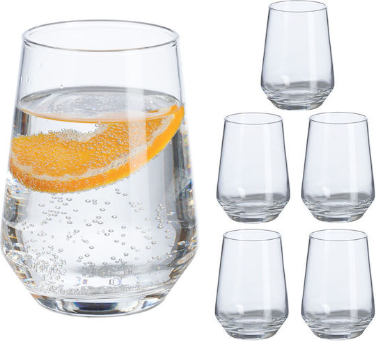 Relaxdays Σετ Ποτήρια από Γυαλί 390ml 10050302 6τμχ