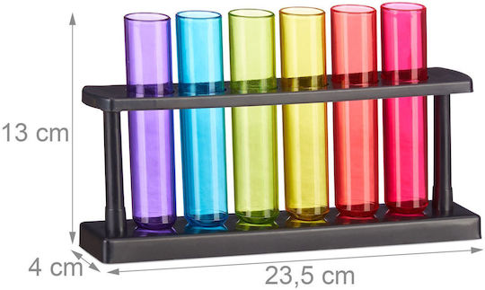 Relaxdays Glass Shooters 6 Pieces