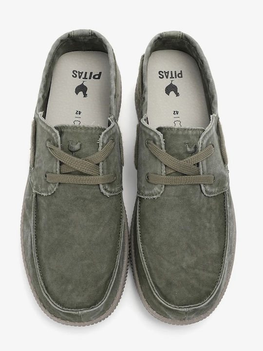 Ανδρικά Boat Shoes σε Πράσινο Χρώμα Relaxed Fit
