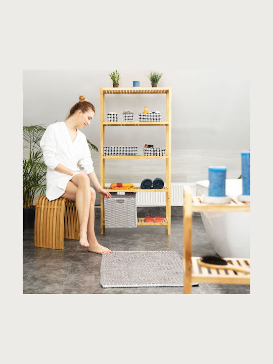 Relaxdays Πλαστικό Κουτί Αποθήκευσης Λευκό 31x32x30cm 4τμχ