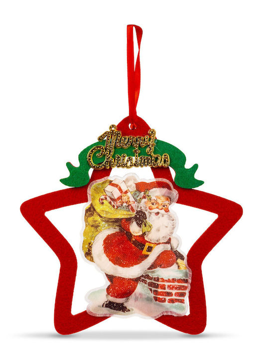 Beleuchteter Dekorations-Weihnachtsmann Batterie Weißer Kunststoff 19cm