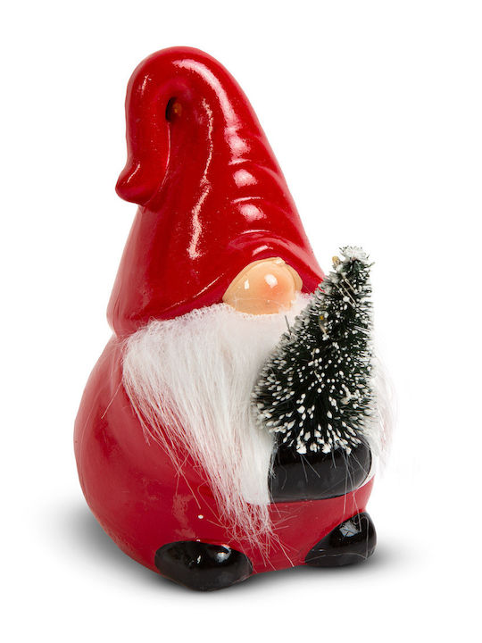 Illuminated Decorative Christmas Santa Battery Powered Green 13x9x7cm