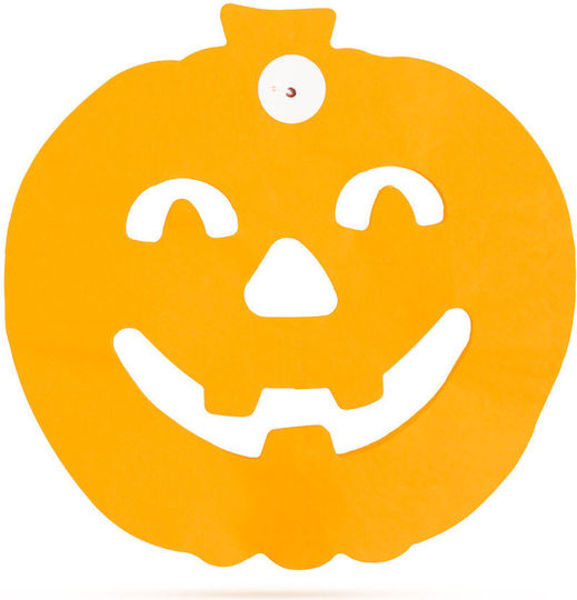 Ghirlandă De Hârtie Halloween Model Dovleac 3 M Portocalie Ușor De Instalată Decorațiune Festivă