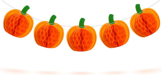 Ghirlandă Lampioane Hârtie Tematică Halloween Dovleac 2 M