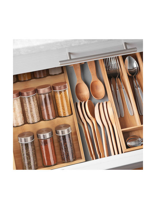 Relaxdays Spice Organizer from Bamboo Beige