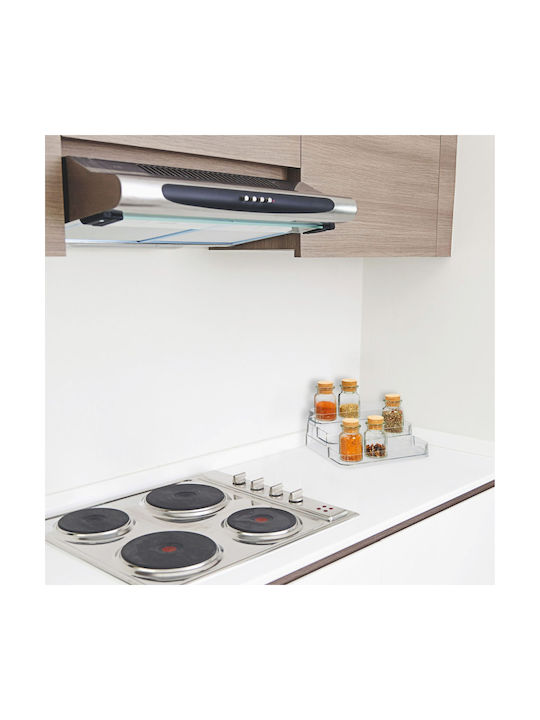 Relaxdays Rack Organizator Pentru Condimente Plastic Transparent
