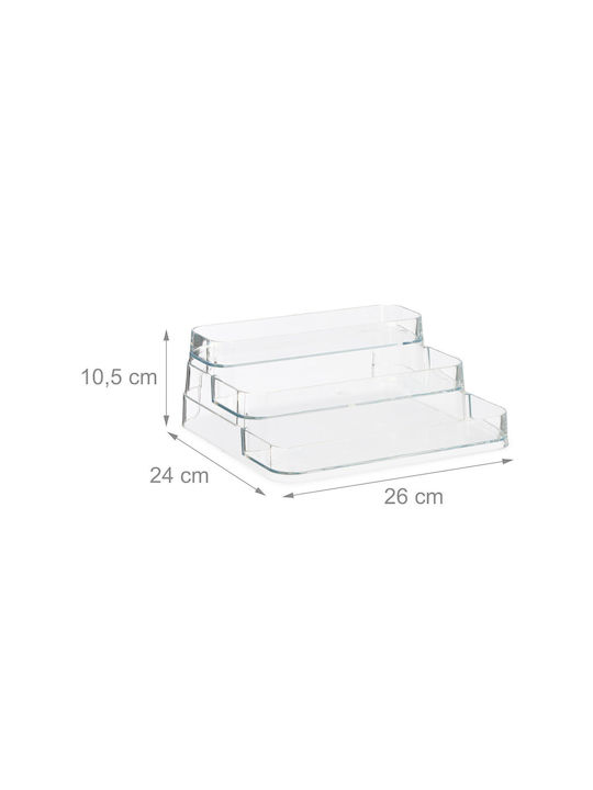 Relaxdays Rack Organizator Pentru Condimente Plastic Transparent