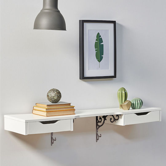 Relaxdays Raft De Colț Din Metal Maro 245x245mm 4 Bucăți 10050814_93