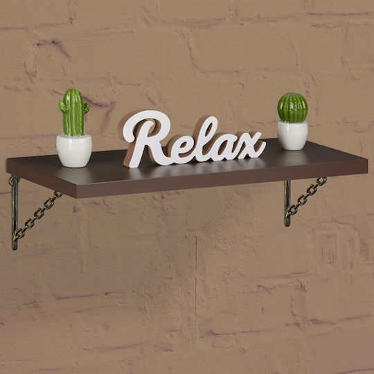 Relaxdays Raft De Colț Din Metalic Culoare Maro 180x215mm 2 Bucăți 10032086_490