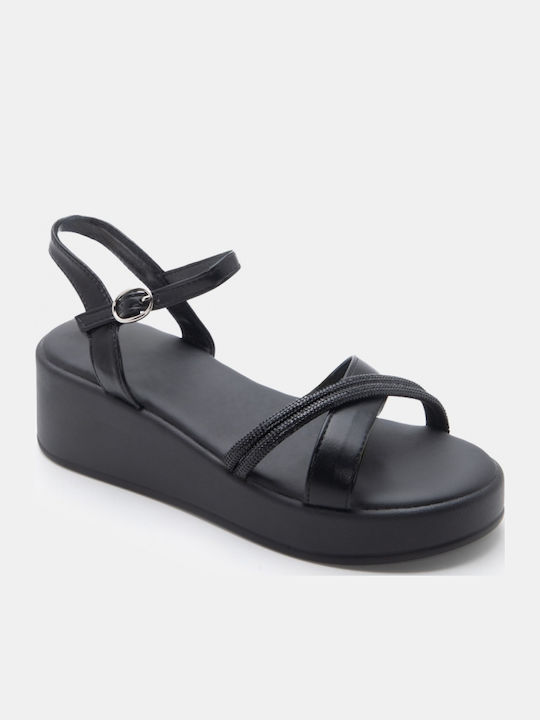 Sandals with Strass Black