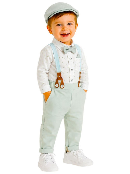 Kids Summer Suit 5 Pieces Soft Pistachio