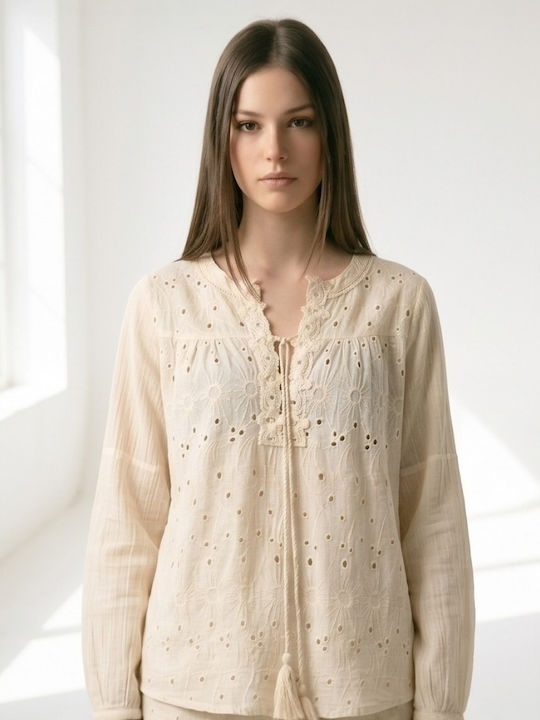 Verde Women's Top Beachwear Beige