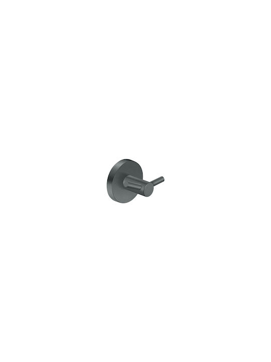 Sanco Ergon Doppelter Badezimmerhaken mit Schrauben 4.5x5.5cm Bronze