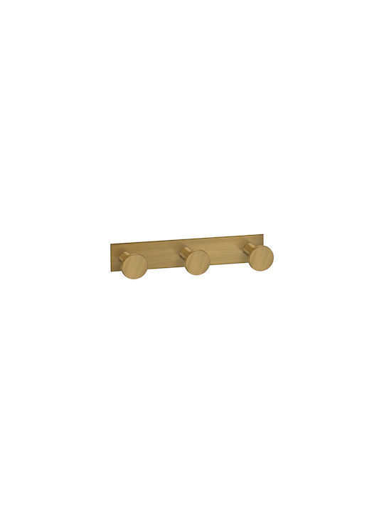 Sanco Bath 00683-А75 Трипла Кука За Банята С Винтове Кафява