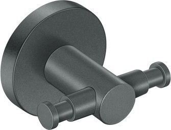 Sanco Sanco Bathroom Hook Double with Screws 5x5.5cm Bronze