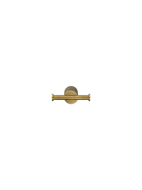 Sanco Lithos 121118-A03 Double Bathroom Hook With Screws Silver