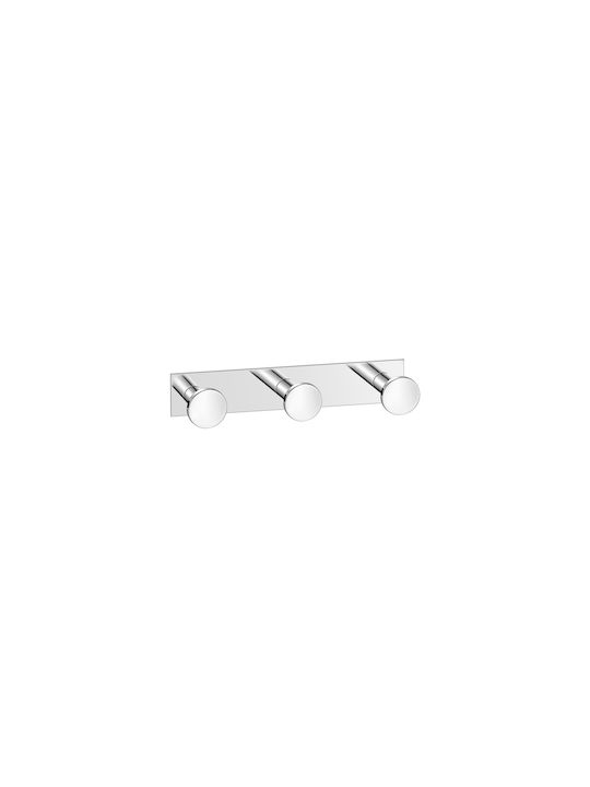 Sanco Bath 00683-М101 Тройна Кука За Банята С Винтове Бяла
