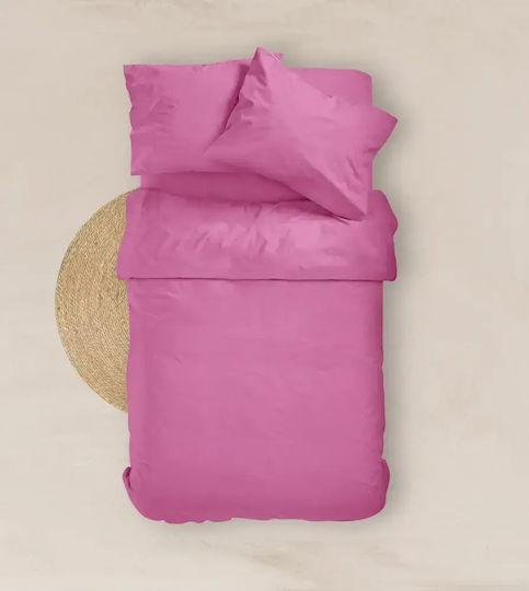 Borea Cearceaf Solid De Pat Single Cu Hugger Din Cauciuc 100x200+25cm Violet