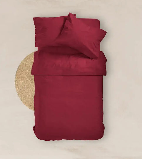 Borea Solid Single Bed Sheet with Rubber Hugger 100x200+25cm Veraman