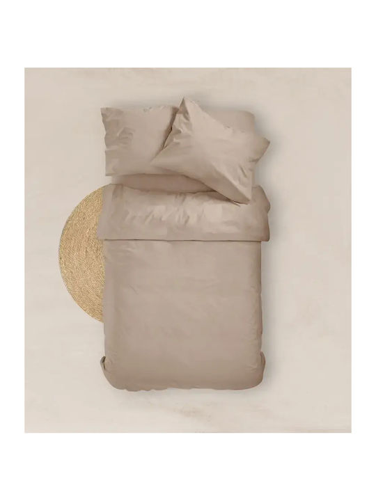 Borea Solid Single Bed Sheet With Rubber Hugger 100x200+25cm Burgundy