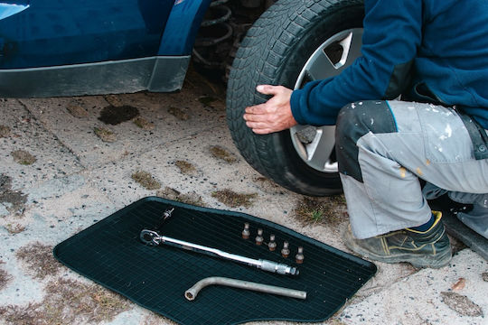 Car Rubber Mats Rear 2 Pcs Universal Chevrolet Epica Sedan 2006-2012