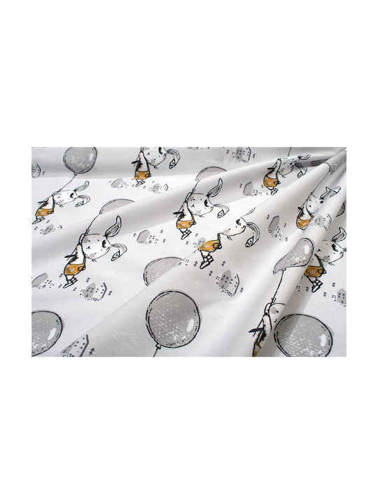 Dimcol με Λάστιχο Floating Bunny 715 Γκρι 70x140εκ.