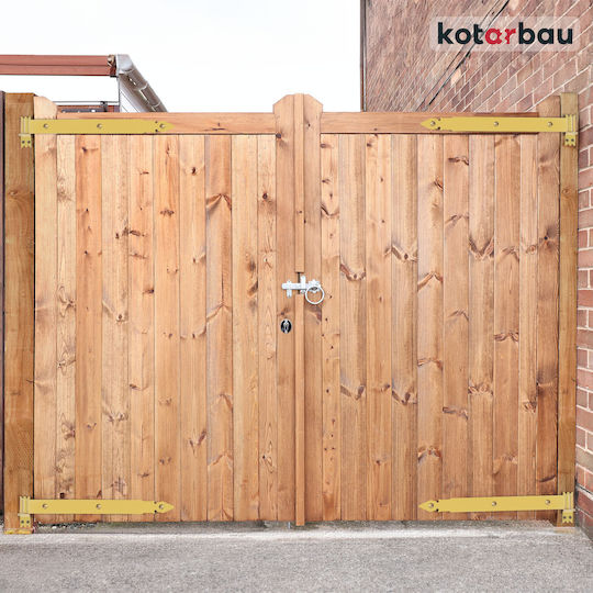 Kotarbau Strap Hinge 500 Mm Gold Galvanized Steel Garage Door Hinge Shutters Gazebo Hinge