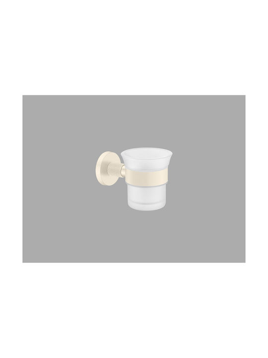 Sanco Dorian 121301-A03 Wall Mounted Glass Silver Cup Holder