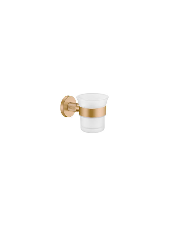 Sanco Dorian 121301-A03 Wall Mounted Glass Silver Cup Holder