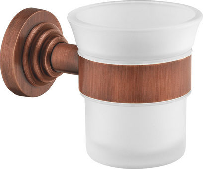 Sanco Vintage 120501-M25 Wall Mounted Glass Gold Cup Holder