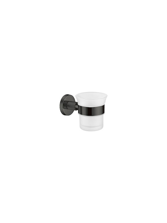 Sanco Dorian 121301-A03 Wall Mounted Glass Silver Cup Holder