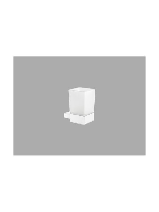 Sanco Monogram Wandmontierte Glas-Getränkehalter Beige