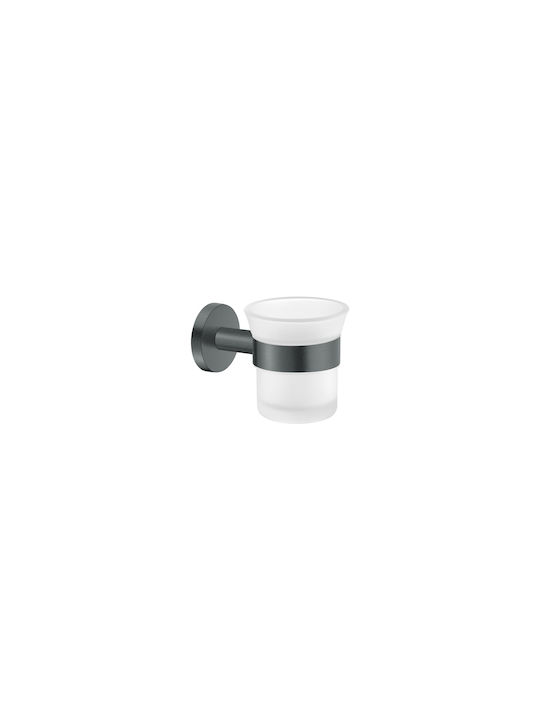 Sanco Gaea 121201-A03 Wall Mounted Glass Silver Cup Holder