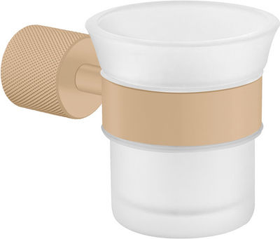 Sanco Lithos 121101-M116 Wall Mounted Glass Black Cup Holder