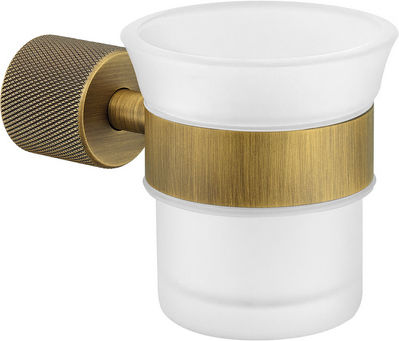Sanco Lithos 121101-M116 Wall Mounted Glass Black Cup Holder
