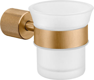 Sanco Lithos 121101-M116 Wall Mounted Glass Black Cup Holder
