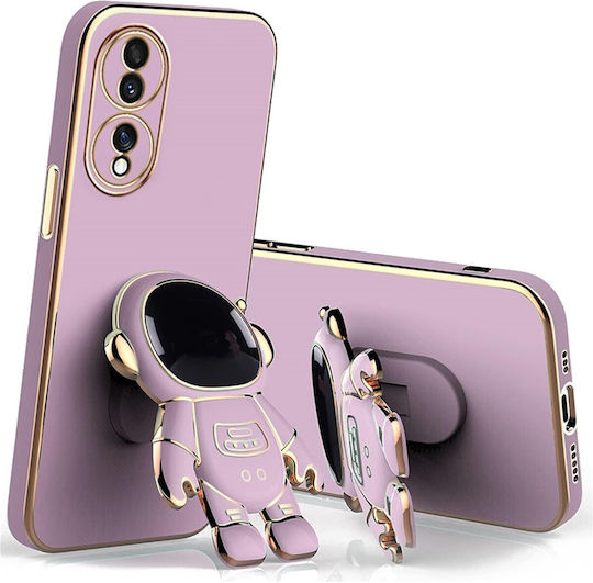 Husă Telefon 2în1 Flippy Compatibil Huawei P50 Pro Husă TPU Inclusă Stand Tip Astronaut Protecție Cameră Violetă