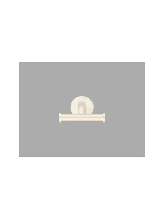 Sanco Gaea Double Bathroom Hook With Screws Silver
