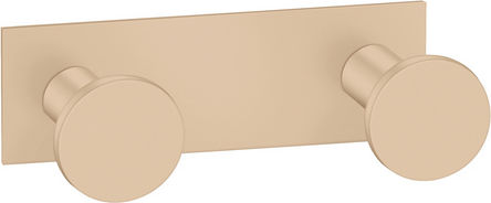 Sanco Bath 00682-A03 Double Bathroom Hook With Screws Silver