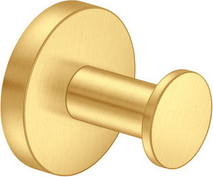Sanco Gaea Single Bathroom Hook With Screws Silver
