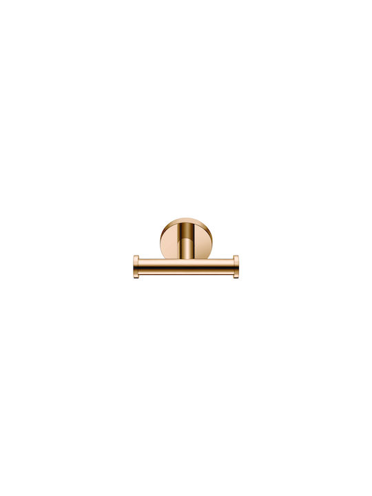 Sanco Gaea Double Bathroom Hook With Screws Silver