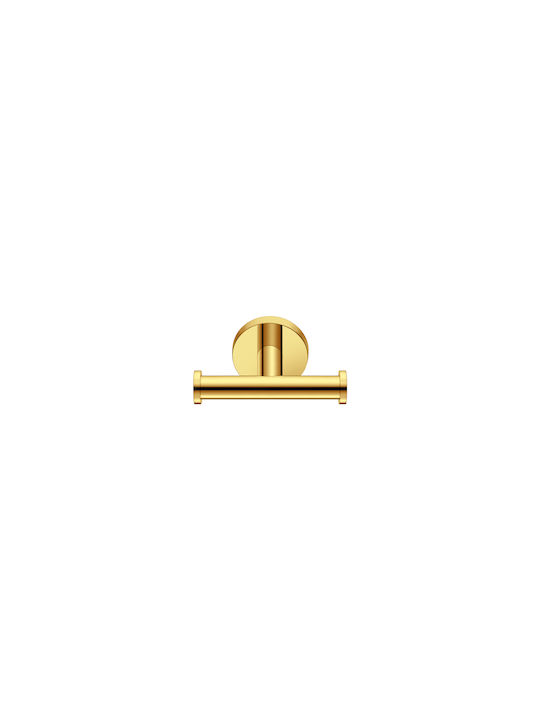 Sanco Gaea Double Bathroom Hook With Screws Silver