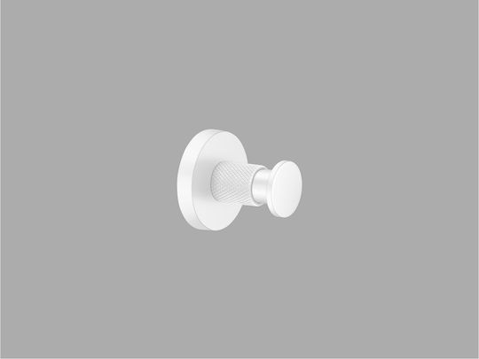 Sanco Dorian 190650-A03 Badezimmerhaken Einzel mit Schrauben 5.5x5cm Silber