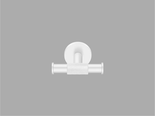 Sanco Dorian 121318-M102 Double Bathroom Hook With Screws Silver