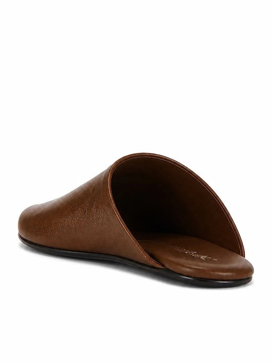 Flat Mules σε Καφέ Χρώμα